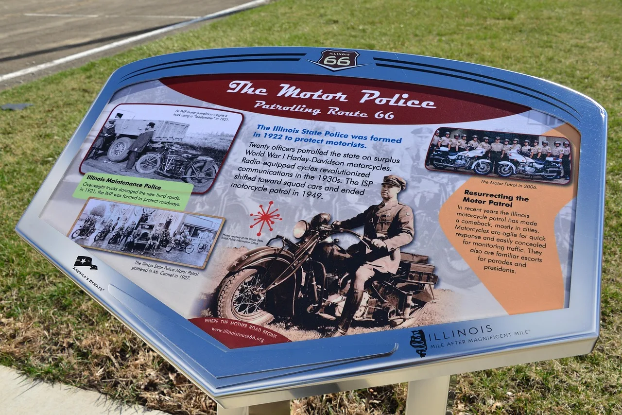 roadside attraction, sign, route 66, illinois, usa, travel, information, transportation, roadside, road, panel, attention, billboard, highway, public, stop, plaque, memory, historic, history, mother road, mainstreet usa, description, 66, route, remembrance, pontiac, state police, motorcycle, roadway, famous, important, roadside attraction, route 66, description, description, description, description, description, pontiac. Roadside Attractions Field Photography Tips