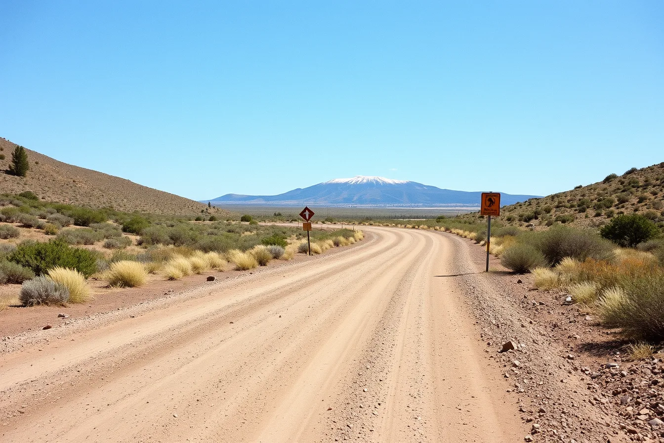 Gravel backcountry byway winding through Oregon high desert toward Sutton Mountain. Can a two-day test route actually expose roadside navigation apps weak spots?