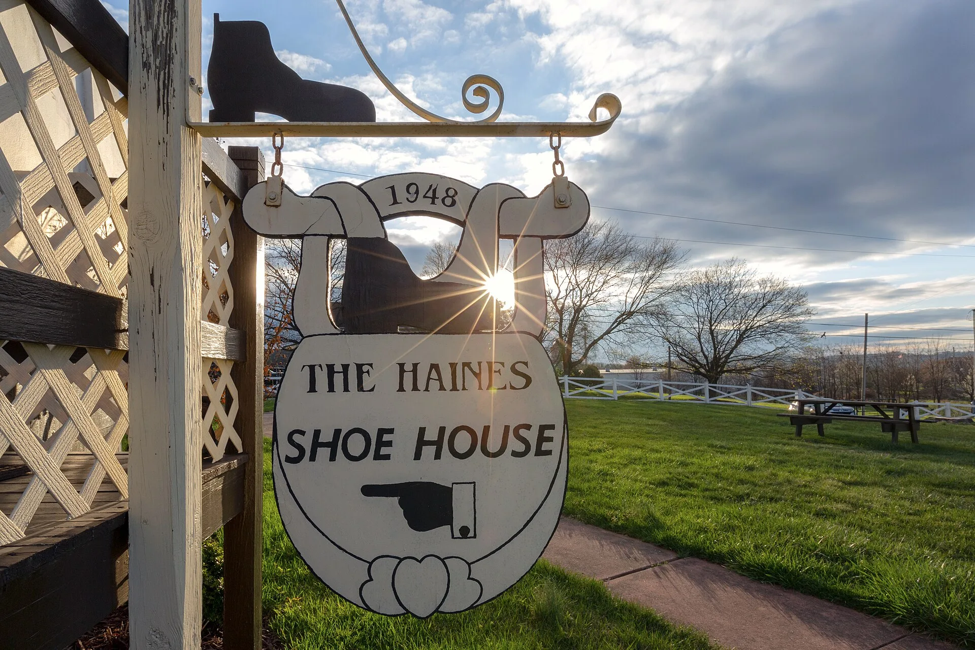 Haines Shoe House sign, York Pa. Value, upkeep and fit: a three-part test for unusual roadside stops